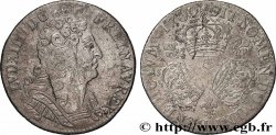 LOUIS XIV LE GRAND OU LE ROI SOLEIL Quart d écu aux trois couronnes 1709 Reims