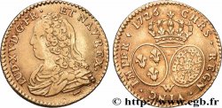 LOUIS XV DIT LE BIEN AIMÉ Demi-louis d or aux écus ovales, buste habillé 1726 Lille