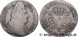 LOUIS XIV THE SUN KING Écu aux trois couronnes 1710 Dijon