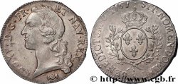 LOUIS XV THE BELOVED Écu aux branches d’olivier, tête ceinte d’un bandeau 1767 Bordeaux