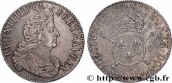 LOUIS XIV THE SUN KING Demi-écu aux insignes 1702 Amiens