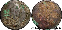 LOUIS XIV LE GRAND OU LE ROI SOLEIL Liard de cuivre, 2e type 1657 Lusignan