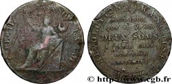 REVOLUTION COINAGE / CONFIANCE (MONNAIES DE…) Monneron de 2 sols à la Liberté 1792 Birmingham, Soho