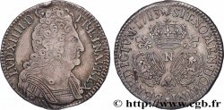 LOUIS XIV THE SUN KING Demi-écu aux trois couronnes 1713 Montpellier