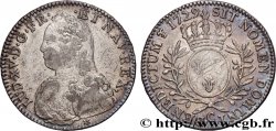 LOUIS XV THE BELOVED Demi-écu aux branches d olivier, buste habillé 1729 Caen