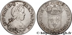 LOUIS XIV LE GRAND OU LE ROI SOLEIL Écu, portrait à la mèche courte 1644 Paris, Monnaie de Matignon
