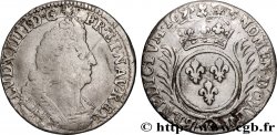 LOUIS XIV LE GRAND OU LE ROI SOLEIL Quart d écu aux palmes 1695 Toulouse B+/TB