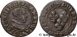 LOUIS XIII Double tournois, type 8 1627 Saint-André de Villeneuve-lès-Avignon