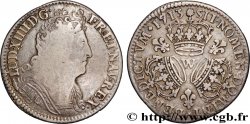 LOUIS XIV LE GRAND OU LE ROI SOLEIL Quart d écu aux trois couronnes 1713 Lille