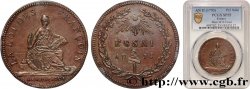 LA CONVENTION Essai de 2 sols ou du Décime de Bernier 1794 Paris SUP55