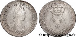 LOUIS XV DIT LE BIEN AIMÉ Écu dit  vertugadin  1718 Paris SUP