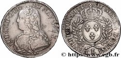 LOUIS XV THE BELOVED Demi-écu aux branches d olivier, buste habillé 1730 Bayonne