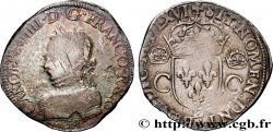 CHARLES IX Teston, 2e type 1566 (MDLXVI) La Rochelle