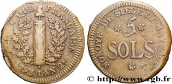 SIÈGE DE MAYENCE 5 sols 1793 Mayence