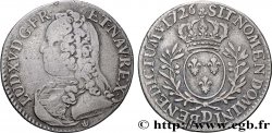 LOUIS XV DIT LE BIEN AIMÉ Cinquième d écu aux branches d olivier, buste habillé 1726 Lyon