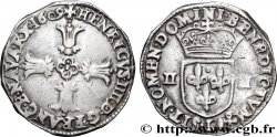 HENRI IV LE GRAND Quart d écu, croix feuillue de face 1609 Bayonne