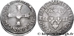 HENRI IV LE GRAND Quart d écu, croix batonnée et couronnée de face 1606 Saint-Lô