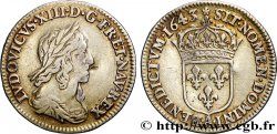 LOUIS XIII Douzième d écu, buste drapé et cuirassé (2e buste de Jean Warin) 1643 Paris, Monnaie du Louvre