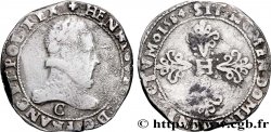 HENRI III Franc au col plat 1584 Saint-Lô