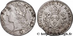 LOUIS XV DIT LE BIEN AIMÉ Dixième d écu aux branches d’olivier, tête ceinte d’un bandeau 1760 Reims