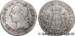 LOUIS XV DIT LE BIEN AIMÉ Dixième d’écu aux branches d’olivier, buste lauré 1773 Metz