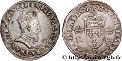 HENRI II Demi-teston à la tête couronnée 1552 Lyon