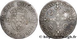 HENRY II Douzain aux deux H 1555 Paris fSS/SS