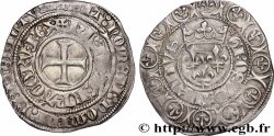 CHARLES VI LE FOU OU LE BIEN AIMÉ Gros aux lis sous une couronne ou grosus turonus n.d. Tournai
