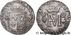 ÉCOSSE - FRANÇOIS II ET MARIE STUART Teston 1560 Édimbourg