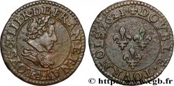 LOUIS XIII LE JUSTE Double tournois, type 2 de Paris 1621 Paris