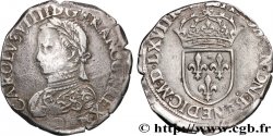 CHARLES IX Teston, 6e type 1568 Lyon