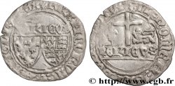 HENRY VI DE LANCASTRE - ROI DE FRANCE (1422-1453) - ROI D ANGLETERRE (1422-1461) et (1470-1471) Blanc aux écus s.m. Saint-Lô
