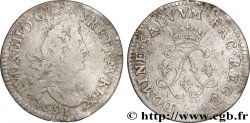 LOUIS XIV LE GRAND OU LE ROI SOLEIL Quatre sols aux deux L 1691 Paris