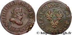 HENRI IV LE GRAND Double tournois, 1er type 1608 Lyon