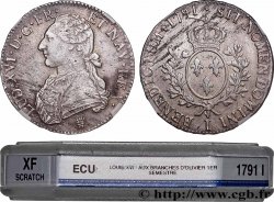 LOUIS XVI Écu aux branches d olivier 1791 Limoges
