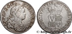 LOUIS XV  THE WELL-BELOVED  Demi-écu dit  de France-Navarre  1718 Lyon XF/AU