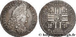 LOUIS XIV  THE SUN KING  Demi-écu aux huit L, 1er type 1692 Rennes XF/VF
