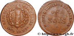 SIEGE OF MAINZ 2 sols siège de Mayence 1793  XF