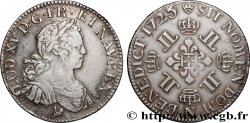 LOUIS XV  THE WELL-BELOVED  Demi-écu à la croix fleurdelisée couronnée et aux huit L 1725 Montpellier XF