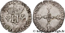 HENRY III Double sol parisis, 2e type 1581 Dijon XF/AU