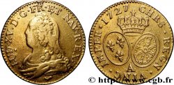 LOUIS XV  THE WELL-BELOVED  Louis d or aux écus ovales, buste habillé 1727 Paris VF