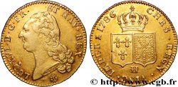 LOUIS XVI Double louis d’or aux écus accolés 1786 La Rochelle
