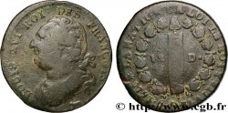 LOUIS XVI (MONARQUE CONSTITUTIONNEL)  12 deniers dit  au faisceau , type FRANÇOIS 1793 Pau