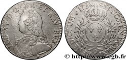 LOUIS XV DIT LE BIEN AIMÉ Écu aux branches d olivier, buste habillé 1738 Rennes