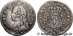 LOUIS XV DIT LE BIEN AIMÉ Vingtième d’écu aux branches d’olivier, buste habillé 1729 Rennes