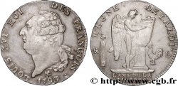 LOUIS XVI (MONARQUE CONSTITUTIONNEL)  Écu dit  au génie , type FRANÇOIS 1793 Bayonne