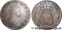 LOUIS XV DIT LE BIEN AIMÉ Écu dit  vertugadin  1718 Rennes