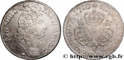 LOUIS XIV LE GRAND OU LE ROI SOLEIL Écu aux trois couronnes 1710 Rennes