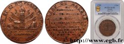 CONFIANCE (MONNAIES DE...) 2 sols de Clémanson au faisceau 1792 Lyon TTB53