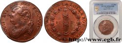 LOUIS XVI (MONARQUE CONSTITUTIONNEL)  12 deniers dit  au faisceau , type FRANCOIS 1792 Lyon